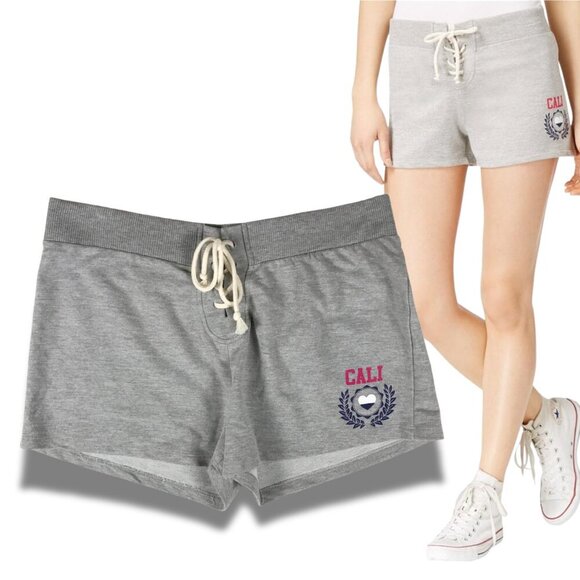 CALI Logo Gray Casual Shorts NWT XL - Picture 1 of 5